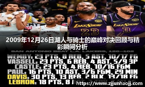2009年12月26日湖人与骑士的巅峰对决回顾与精彩瞬间分析